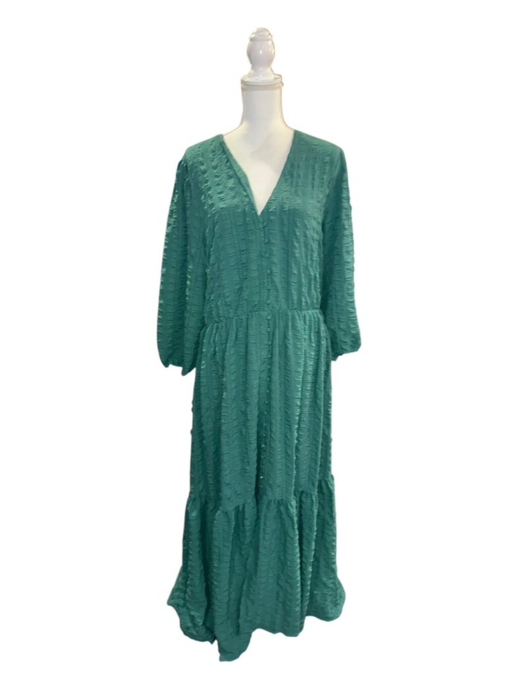 Desigual Textured Long Dress, Size XL NWT